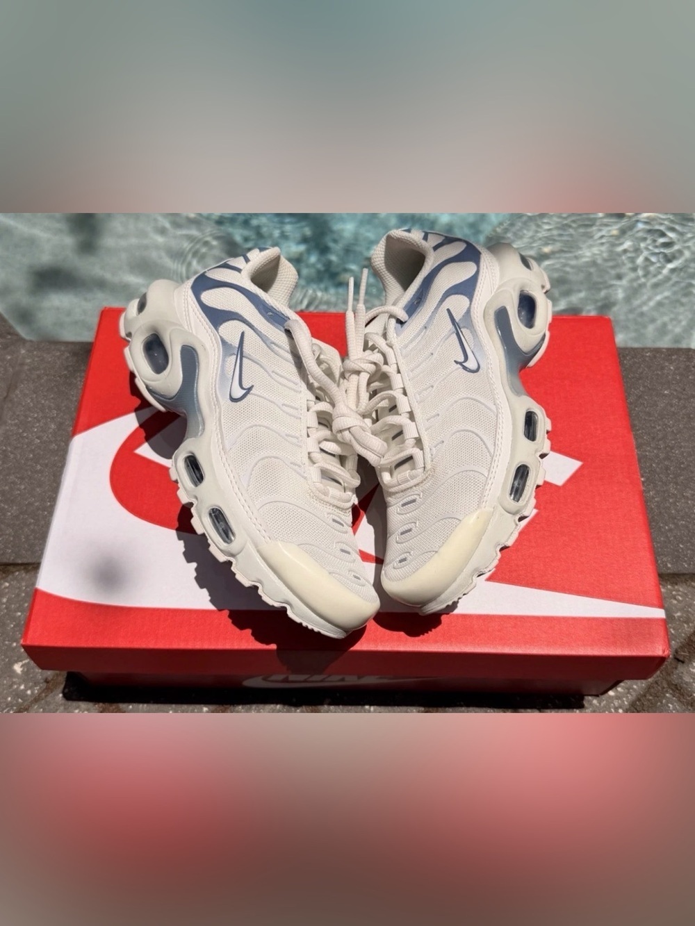 NIKE WMNS AIR MAX PLUS ASHEN SLATE SNEAKER DZ3671-104 SIZE 5
